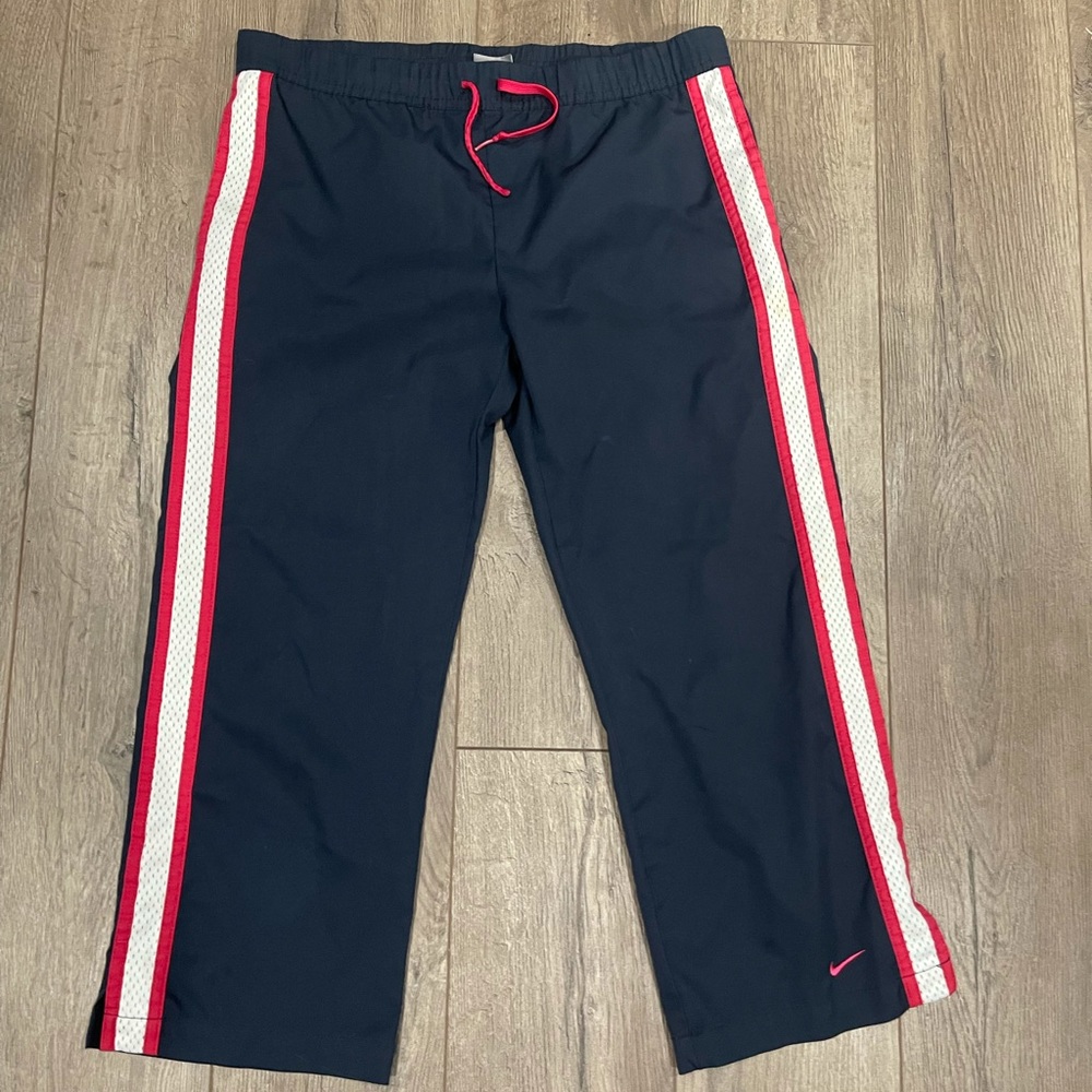 Y2K 2000s Vintage nay and pink nike capris